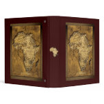 Textured MAP OF AFRICA Binder