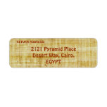 TEXTURED PAPYRUS BACKGROUND Return Address Labels