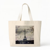 Textured Paris in Lavender Tote Bag