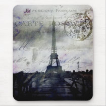 Textured Paris in Lavender Mouse Pads