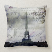 Textured Paris in Lavender Pillow