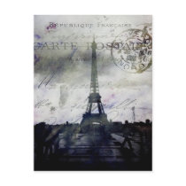 Textured Paris in Lavender Post Card