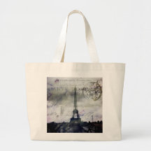 Textured Paris in Lavender Tote Bag
