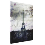Textured Paris Wrapped Canvas Gallery Wrap Canvas