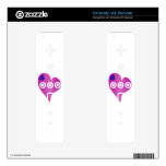 Textured Pink Heart Decal For The Wii Remote