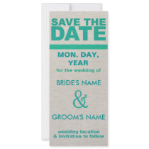 Textured Save the Date Invitation