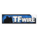TFWIRE Logo Bumper Sticker bumper stickers