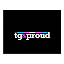 Tg&proud Black Postcard postcards