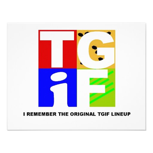 TGIF CUSTOM ANNOUNCEMENT