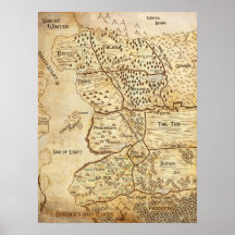 TGT Regional Map Wall Poster