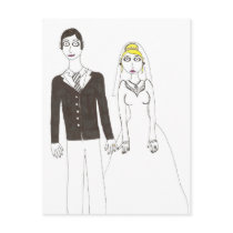 Th creepy wedding 2 post cards