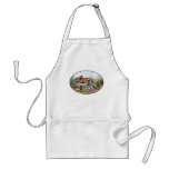 Thached Vintage Country Cottage Painting aprons