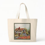 Thached Vintage Country Cottage Painting bags