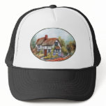 Thached Vintage Country Cottage Painting Hats