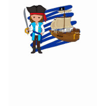 Thaddeus and His Ship -Boys T-shirt