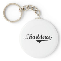 Thaddeus Classic Style Name Keychains