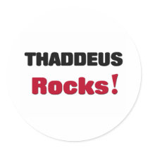 Thaddeus Rocks Sticker