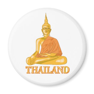 Thai Buddha Fridge Magnet by alternateworlds