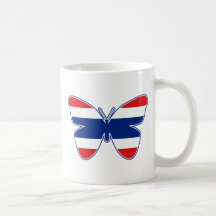 Thai Butterfly Flag Coffee Mug