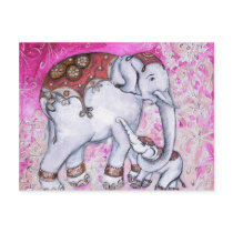THAI ELEPHANTS postcards by whittyart THAI ELEPHANTS postcards