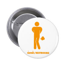 THAI FOOD CAN BE SPICY ⚠ Funny Sign : Restrooms ⚠ Pins
