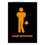 THAI FOOD CAN BE SPICY ⚠ Funny Sign : Restrooms ⚠ cards