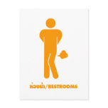 THAI FOOD CAN BE SPICY ⚠ Funny Sign : Restrooms ⚠ postcards