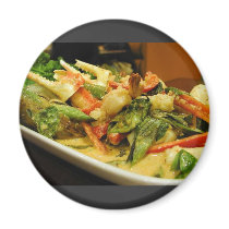 Thai Food Crabs Claws Basil magnets by lifesphere Thai Food Crabs Claws Basil magnets