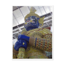 thai gold statue postcard
