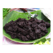 Thai Lao Black Sticky Rice [Khao Niao Dam] Post Cards