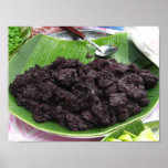 Thai Lao Black Sticky Rice [Khao Niao Dam] posters