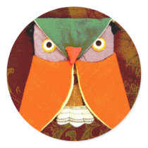 Thai Owl Handicraft stickers by Heartworks Thai Owl Handicraft stickers