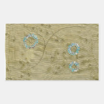 Thai Sequins (PRINT ONLY, NOT REAL) Rectangular Stickers