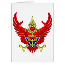 THAI THAILAND COAT OF ARMS EMBLEM FLAG cards