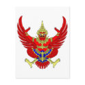 THAI THAILAND COAT OF ARMS EMBLEM FLAG postcards