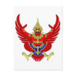 THAI THAILAND COAT OF ARMS EMBLEM FLAG postcards
