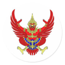 THAI THAILAND COAT OF ARMS EMBLEM FLAG stickers