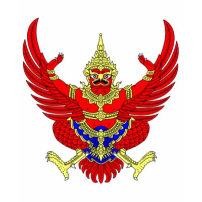 THAI THAILAND COAT OF ARMS EMBLEM FLAG T SHIRT by flaguniverse
