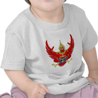 THAI THAILAND COAT OF ARMS EMBLEM FLAG SHIRT by flaguniverse