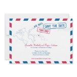 Thailand Air Mail Wedding Save The Date Personalized Announcement