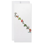 Thailand Chili Peppers rack cards