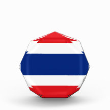 Thailand Flag Acrylic Octagon Award