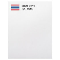 Thailand Flag letterhead by flagshirts Thailand Flag letterhead