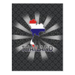 Thailand Flag Map 2.0 Post Cards