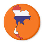Thailand flag map magnets