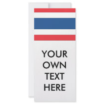 Thailand Flag rack cards by flagshirts Thailand Flag rack cards