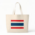 Thailand Flag Tote Bag by FlagTshirts Thailand Flag Tote Bag