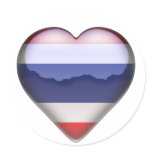Thailand Heart stickers