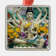 Thailand, Ko Samui aka Koh Samui). Wat Plai 2 Christmas Tree Ornaments