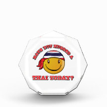 Thailand smiley flag designs acrylic award